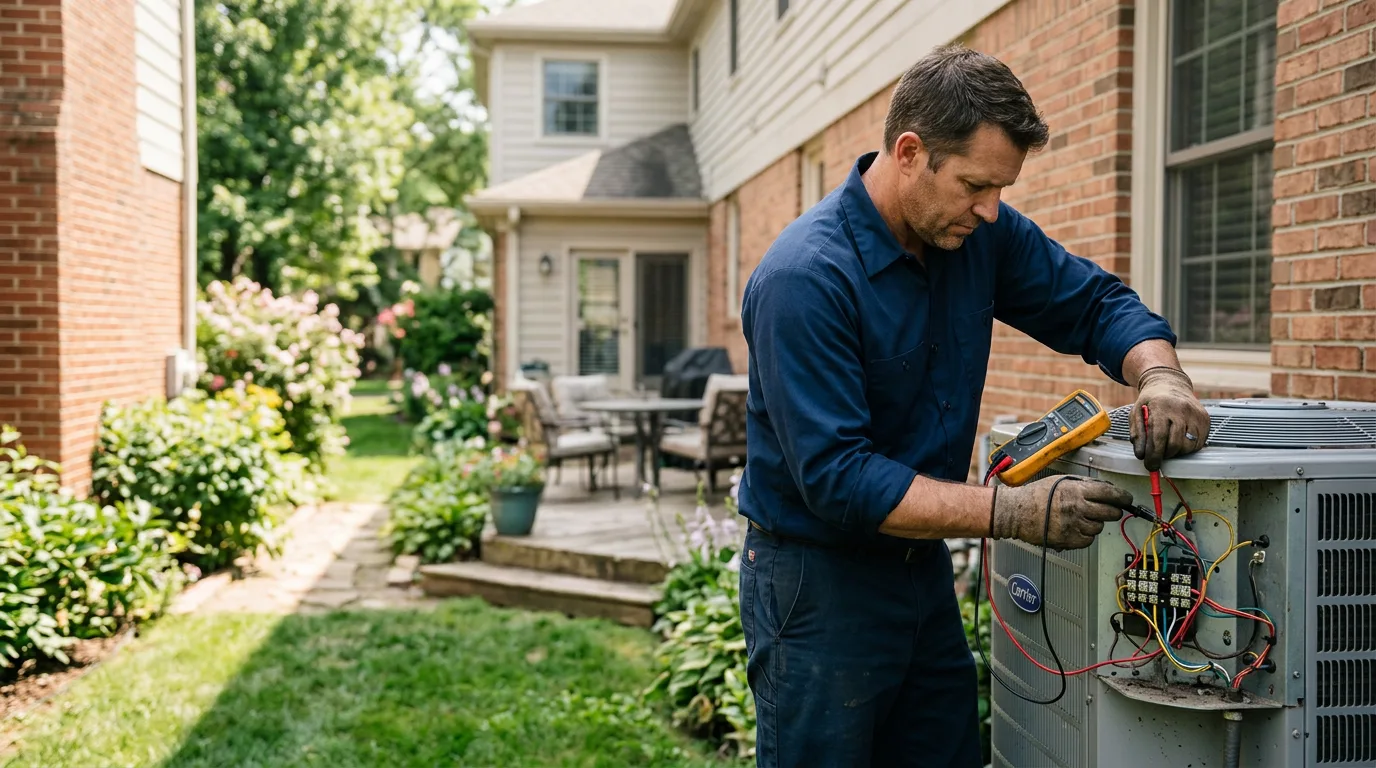 HVAC technician working near Loomis, WA